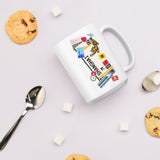 Shanghai China Chinese Coffee Mug White Glossy Cup Personalized Custom City Name